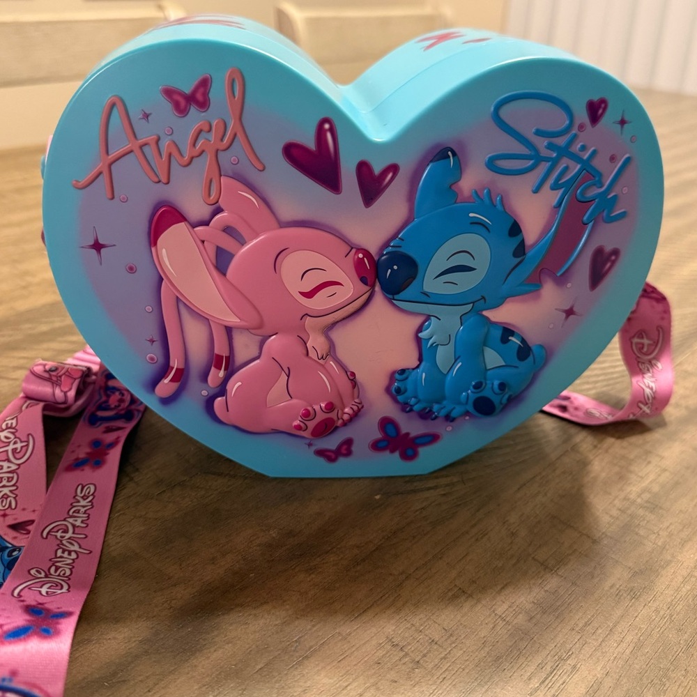 Disney Aulani Stitch and Angel Popcorn Bucket BRAND NEW